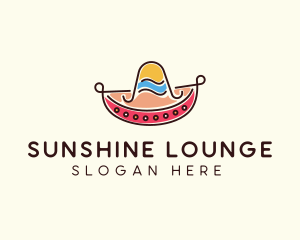 Mexican Sombrero Hat logo design