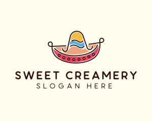 Mexican Sombrero Hat logo design