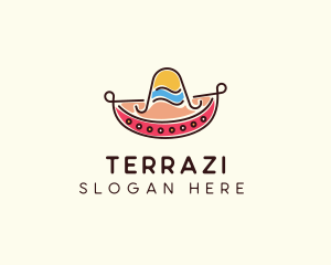 Mexican Sombrero Hat logo design