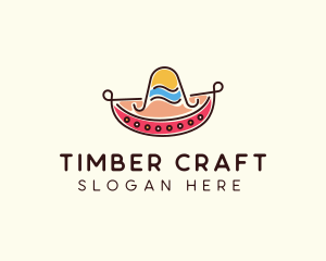 Mexican Sombrero Hat logo design