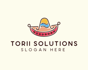 Mexican Sombrero Hat logo design