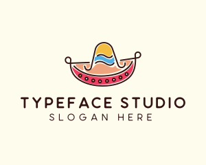 Mexican Sombrero Hat logo design