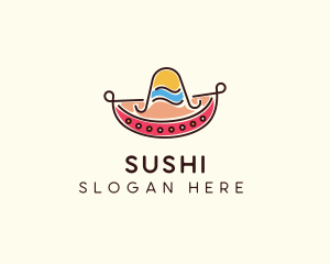 Mexican Sombrero Hat logo design