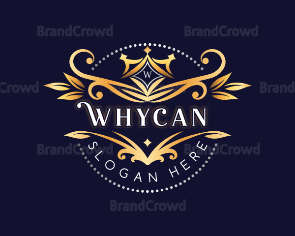 Luxury Ornamental Crown Logo