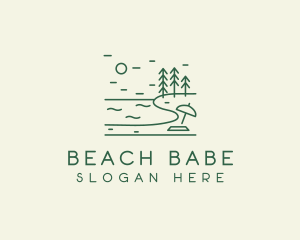 Seaside Beach Coast logo design