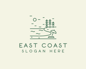 Seaside Beach Coast logo design