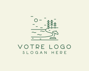 Tourism - Seaside Beach Lake logo design