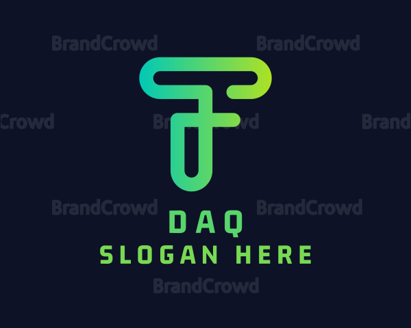 Tech Startup Letter T Logo