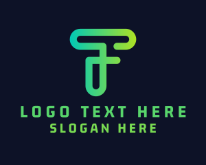 Tech Startup Letter T Logo