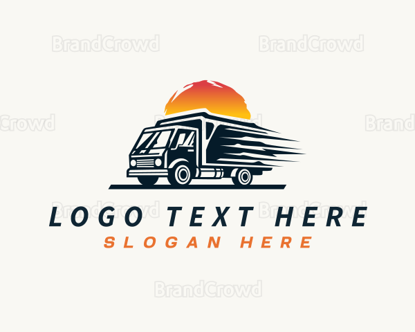 Fast Delivery Truck Logo