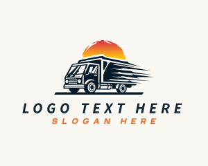 Logistics - Fast Delivery Truck logo design