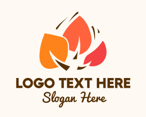 Natural Products - Autumn Leaves Garden logo design