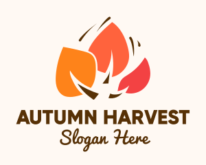 Autumn Leaves Garden logo design