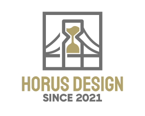 Hourglass Bridge logo design