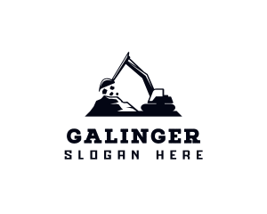 Backhoe - Contractor Digger Backhoe logo design
