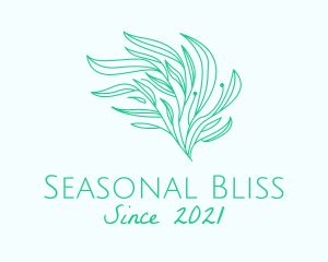 Season - Green Organic Plant Leaves logo design