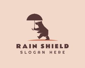 Brown Bear Umbrella logo design