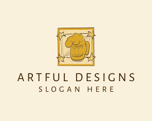 Illustration - Beer Mug Frame logo design