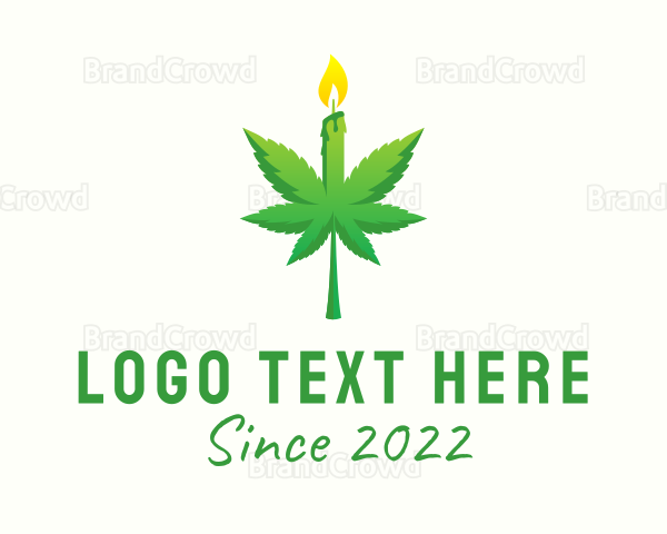 Organic Marijuana Candle Logo