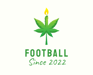Candlelight - Organic Marijuana Candle logo design