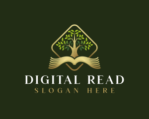 Book Tree Reading logo design