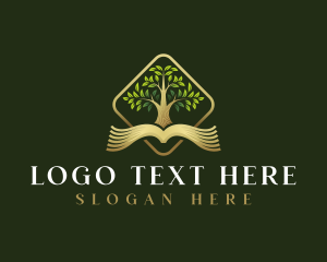 Tree - Book Tree Reading logo design