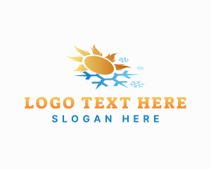 Cooling - Natural Energy Ventilation logo design