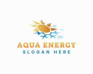 Natural Energy Ventilation logo design