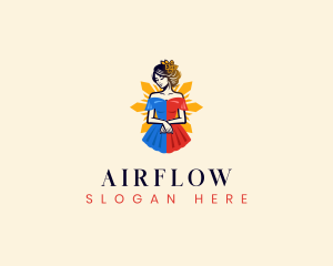 Filipina Filipiniana Dress logo design