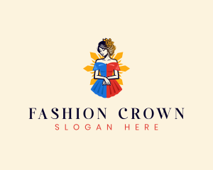 Filipina Filipiniana Dress logo design