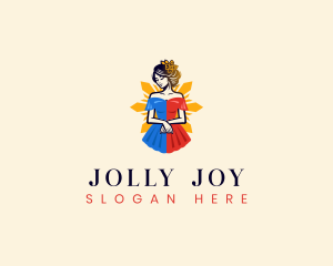 Filipina Filipiniana Dress logo design