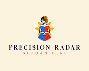 Filipina Filipiniana Dress logo design