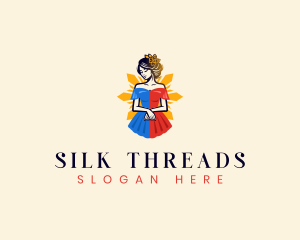 Filipina Filipiniana Dress logo design