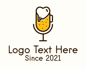 Liquor Bar - Beer Heart Mug logo design