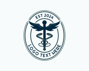 Wings - Caduceus Medical Laboratory logo design