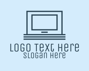 Simplistic - Blue Flat Screen TV logo design