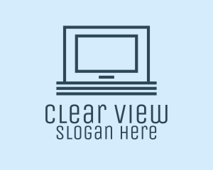 Screen - Blue Flat Screen TV logo design