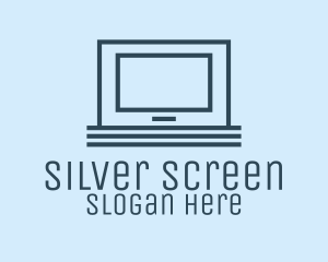 Blue Flat Screen TV  logo design