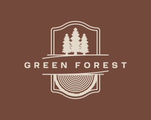 Tree Wood Forest logo design