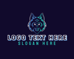 Video Game - Gaming Wild Wolf logo design