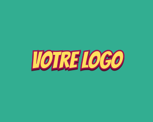 Playful - Retro Cartoon Comic logo design