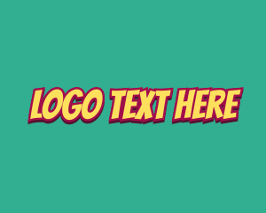 Retro Cartoon Comic Logo