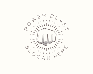 Hand Power Punch logo design