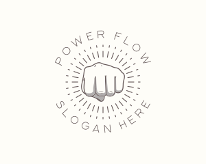 Hand Power Punch logo design