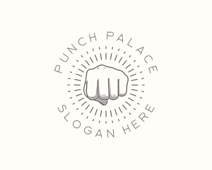 Boxing - Hand Power Punch logo design