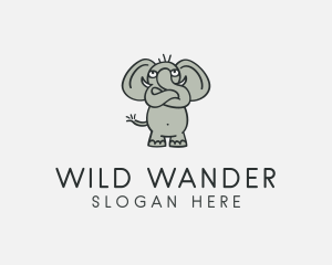 Wild Elephant Safari logo design