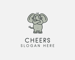 Circus - Wild Elephant Safari logo design