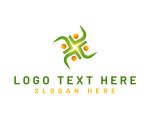 Community - Human Social Community logo design