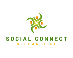 Social - Human Social Community logo design