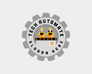 Manufacturing Factory Worker logo design